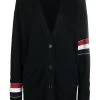 Thom Browne RWB stripe cashmere cardigan