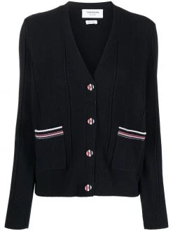 Thom Browne RWB-stripe cardigan