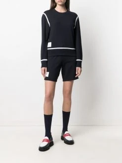 Thom Browne RWB-stripe performance sweatshirt