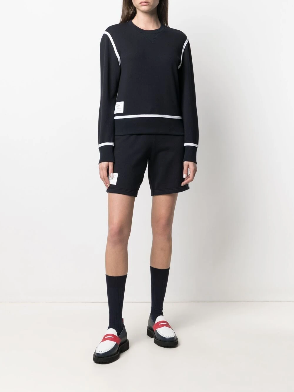 Best reviews of β Thom Browne RWB stripe performance sweatshirt performance sweatshirts & hoodies of women π 2 Thom Browne RWB-stripe performance sweatshirt
