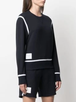 Best reviews of β Thom Browne RWB stripe performance sweatshirt performance sweatshirts & hoodies of women π 7 Thom Browne RWB-stripe performance sweatshirt