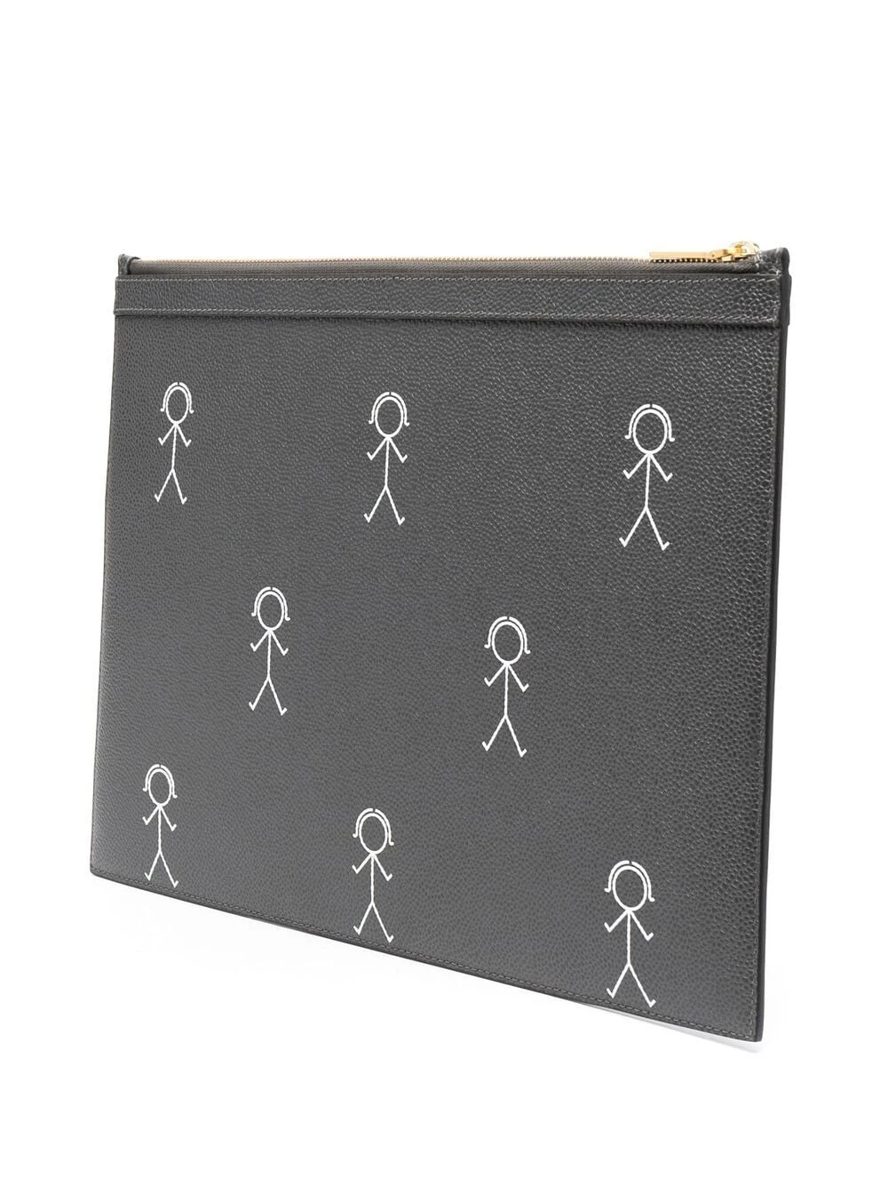 Best Pirce π Thom Browne Stick figure print clutch bag clutch bags of women π 3 Thom Browne stick figure-print clutch bag