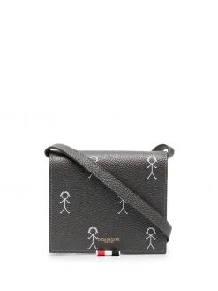 Thom Browne shoulder strap bi-fold wallet