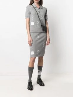 Thom Browne shoulder strap bi-fold wallet