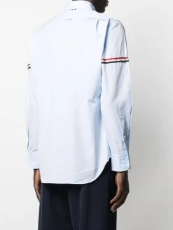 Thom Browne RWB-stripe long-sleeve shirt