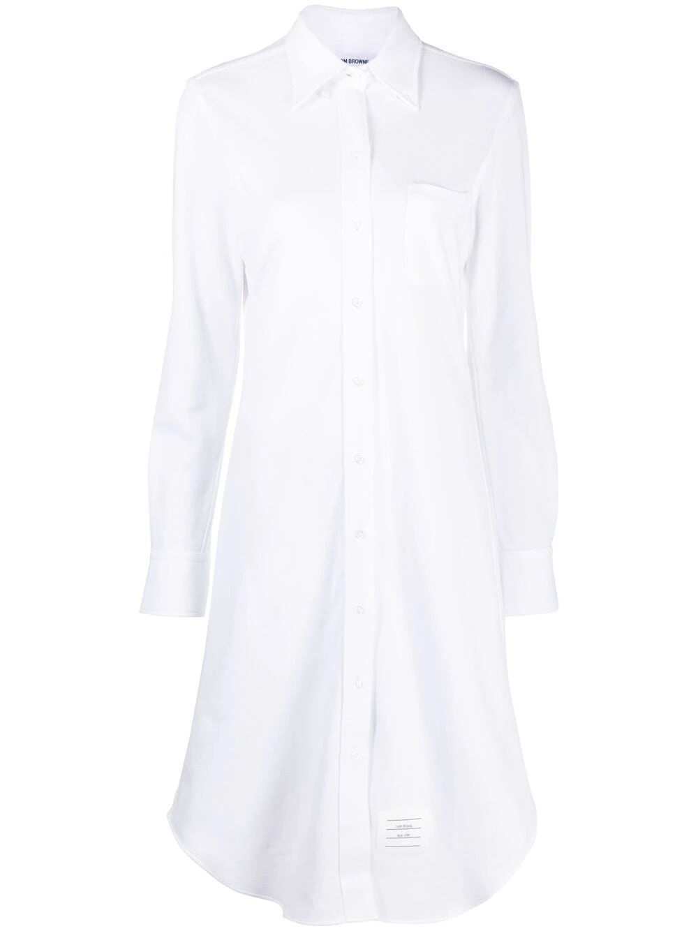 Top 10 💯 Thom Browne Cotton piqué shirt dress day dresses of women 😀 1 Thom Browne cotton-piqué shirt dress