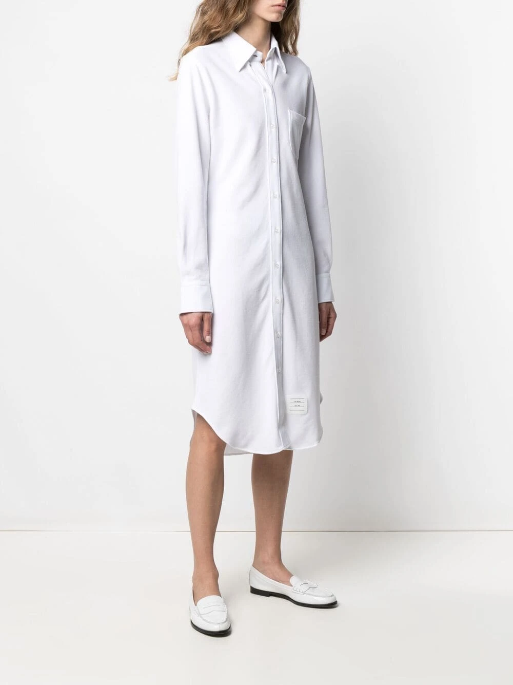 Top 10 💯 Thom Browne Cotton piqué shirt dress day dresses of women 😀 3 Thom Browne cotton-piqué shirt dress