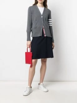 Thom Browne A-line panel-insert skirt