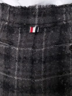 Thom Browne plaid-check knee-length shorts