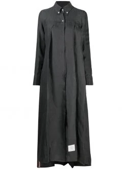 Thom Browne RWB stripe pleated shirtdress