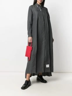 Thom Browne RWB stripe pleated shirtdress