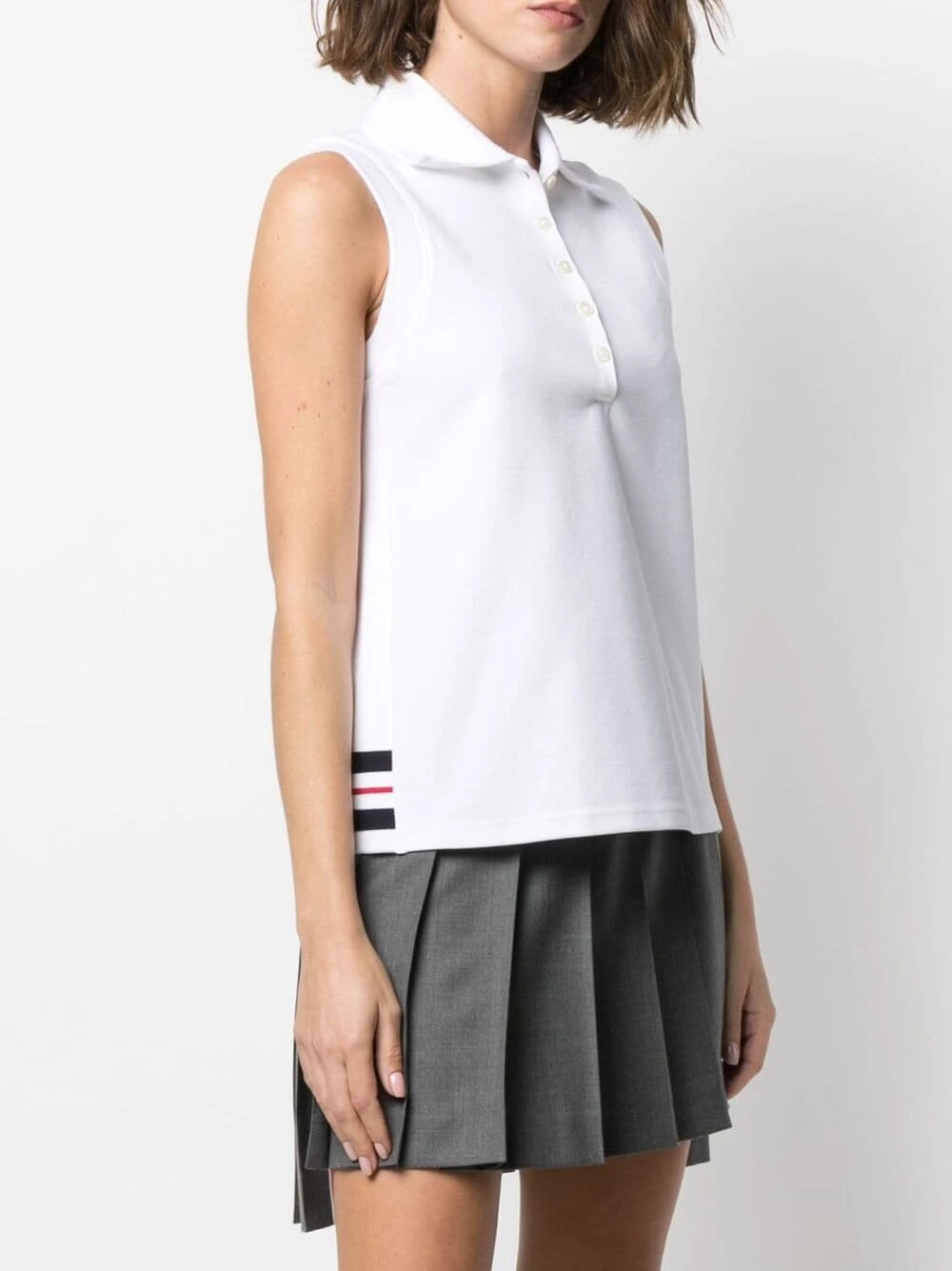 Coupon βοΈ Thom Browne Sleeveless polo shirt polo tops of women π 3 Thom Browne sleeveless polo shirt