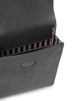 Thom Browne four-bar stripe phone bag