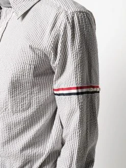 Thom Browne vertical-stripe long-sleeve shirt