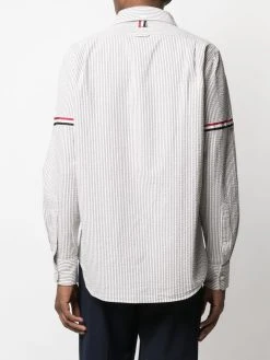 Thom Browne vertical-stripe long-sleeve shirt