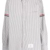 Thom Browne vertical-stripe long-sleeve shirt