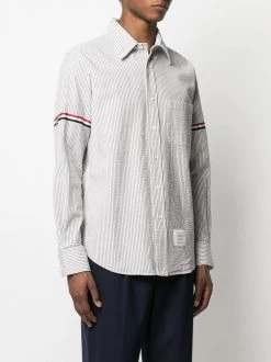 Thom Browne vertical-stripe long-sleeve shirt