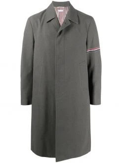 Thom Browne RWB stripe single-breasted coat