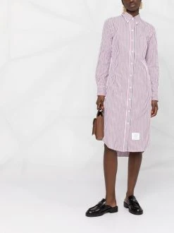 Thom Browne RWB-stripe shirtdress