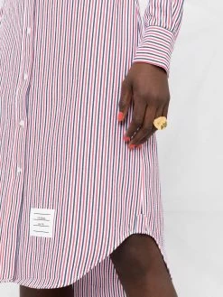 Cheapest ✔️ Thom Browne RWB stripe shirtdress day🔥 dresses of women ⌛ 10 Thom Browne RWB-stripe shirtdress