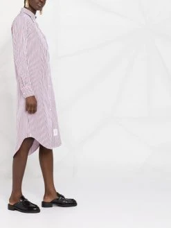 Cheapest ✔️ Thom Browne RWB stripe shirtdress day🔥 dresses of women ⌛ 13 Thom Browne RWB-stripe shirtdress