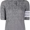 Thom Browne open-knit polo shirt