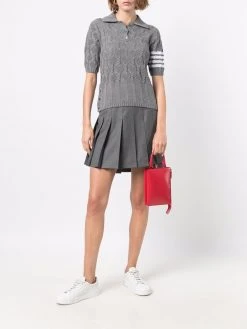 Thom Browne open-knit polo shirt