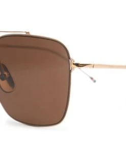 New π₯° Thom Browne 12kt gold square frame sunglasses of women π 6 Thom Browne 12kt gold square-frame sunglasses