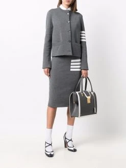 Thom Browne 4-Bar stripe knitted skirt