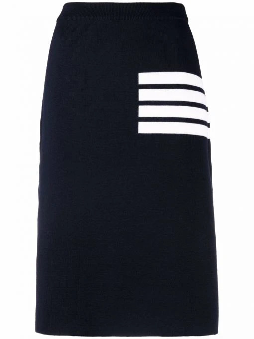 Thom Browne 4-Bar knee-length skirt