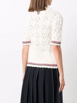 Thom Browne knitted polo cardigan