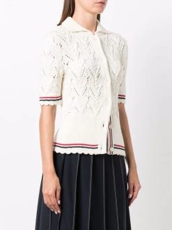Thom Browne knitted polo cardigan
