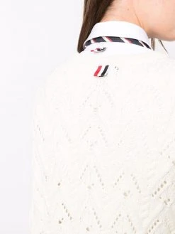 Thom Browne pointelle-knit cardigan