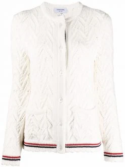 Thom Browne pointelle-knit cardigan