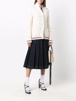 Thom Browne pointelle-knit cardigan