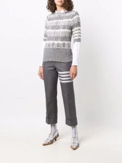 Thom Browne 4-Bar striped jumper