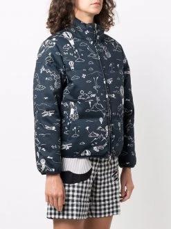 Thom Browne reversible illustration-print padded jacket