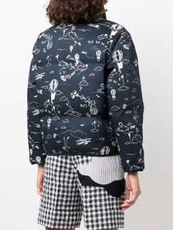 Thom Browne reversible illustration-print padded jacket