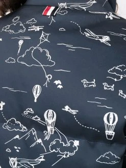 Thom Browne reversible illustration-print padded jacket