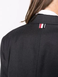 Wholesale 🌟 Thom Browne Mid length Chesterfield coat single breasted coats of women ⭐ 9 Thom Browne mid-length Chesterfield coat