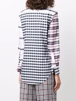 Thom Browne multi-check long-sleeve shirt