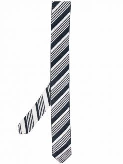 Thom Browne diagonal stripe knit tie