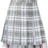 Thom Browne tartan-check tweed mini skirt