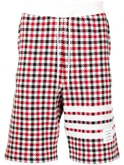 Thom Browne 4-Bar stripe checked shorts