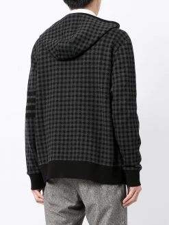 Thom Browne 4-Bar houndstooth hoodie