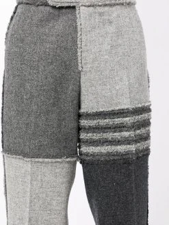 Thom Browne 4-Bar stripe cropped trousers