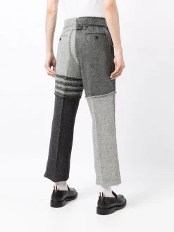 Thom Browne 4-Bar stripe cropped trousers