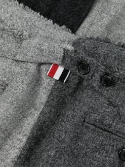 Thom Browne 4-Bar stripe cropped trousers