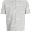Thom Browne bear fish embroidered polo shirt