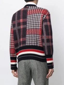 Thom Browne check-print merino jumper